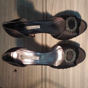 Manolo Blahnik evening heels.